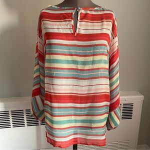 Dana Buchman horizontal striped tunic
